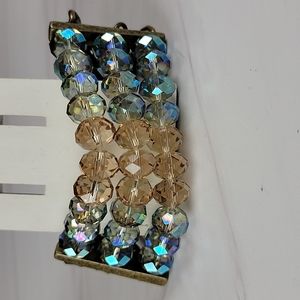 Sparkly bead and chain bracelet